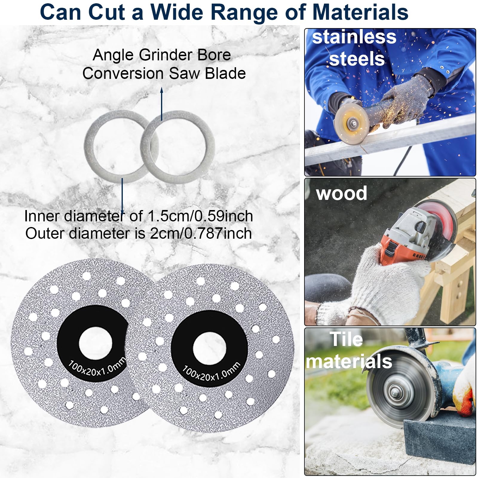 Support pour Meuleuse d'Angle 45° avec Tapis Antidérapant, Réglable pour Meuleuses Type 100, Outil pour Chanfreinage de Carrelage, Céramique et Pierre