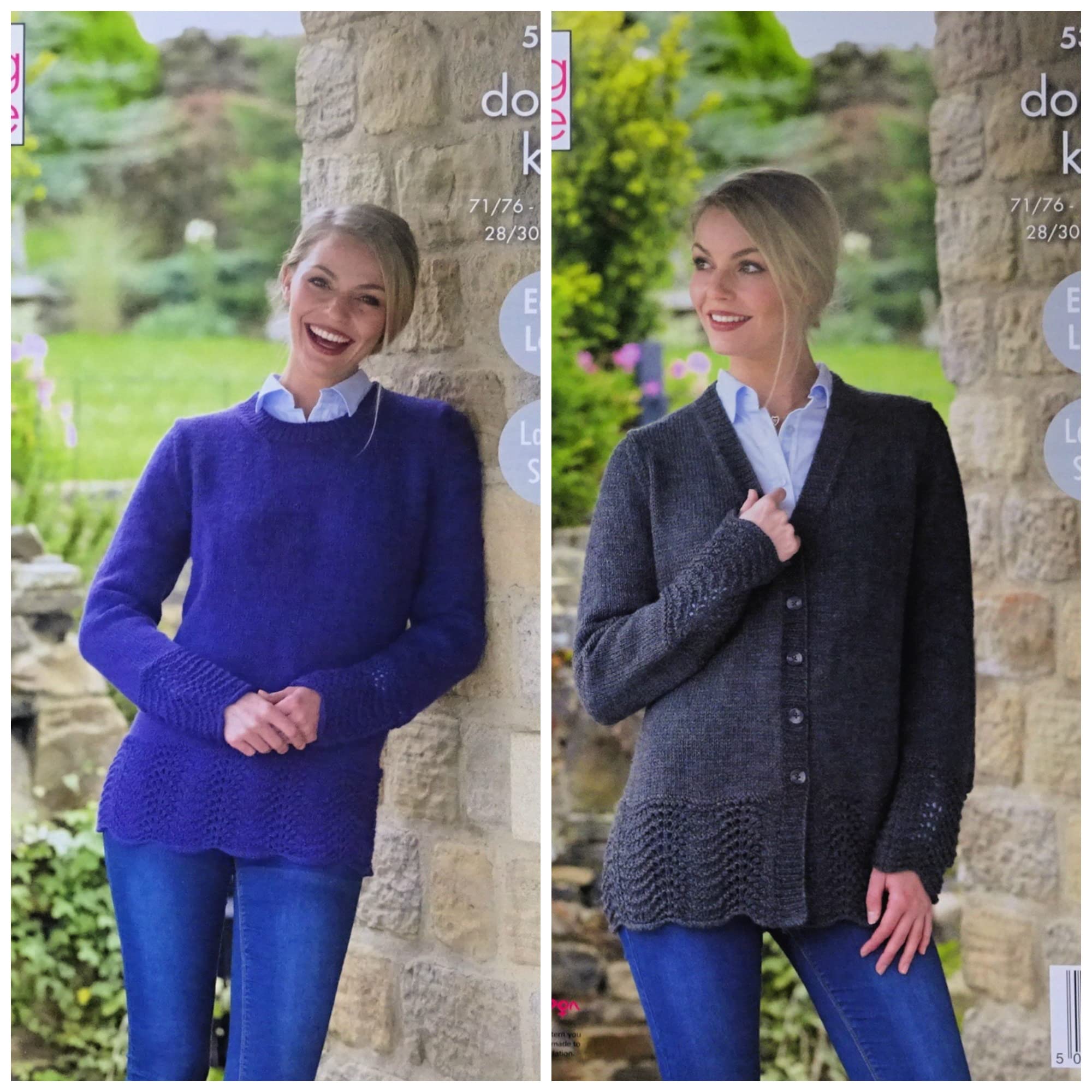 King Cole Women's Majestic Dk Knitting Pattern 5365, Cardigans, Sweaters For 28 - 46 Inches - Easy