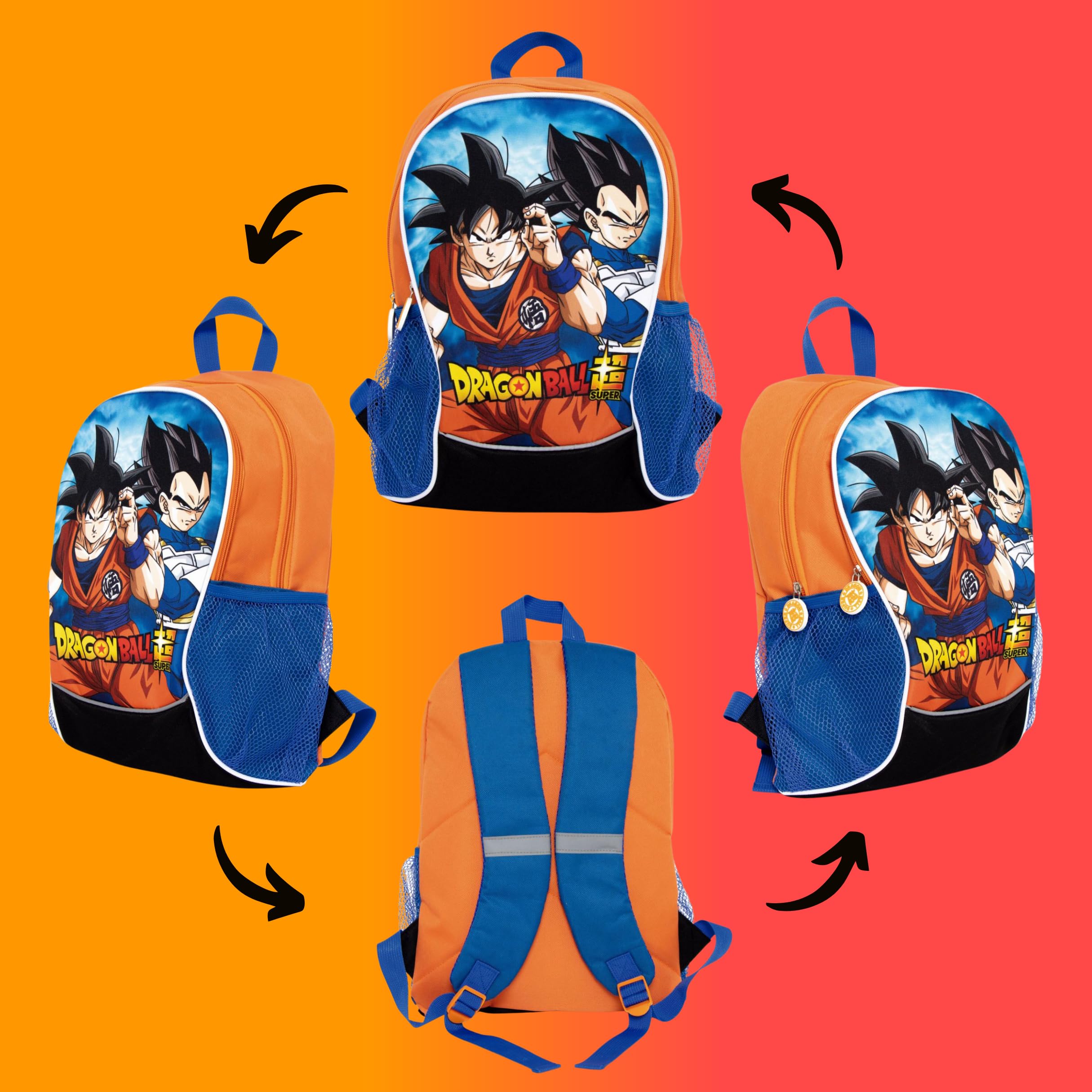 Dragon Ball Z Mochila, Bolso Escolar, Mochila Infantil, Mochila de Viaje, Regalo para Niños y Adolescentes