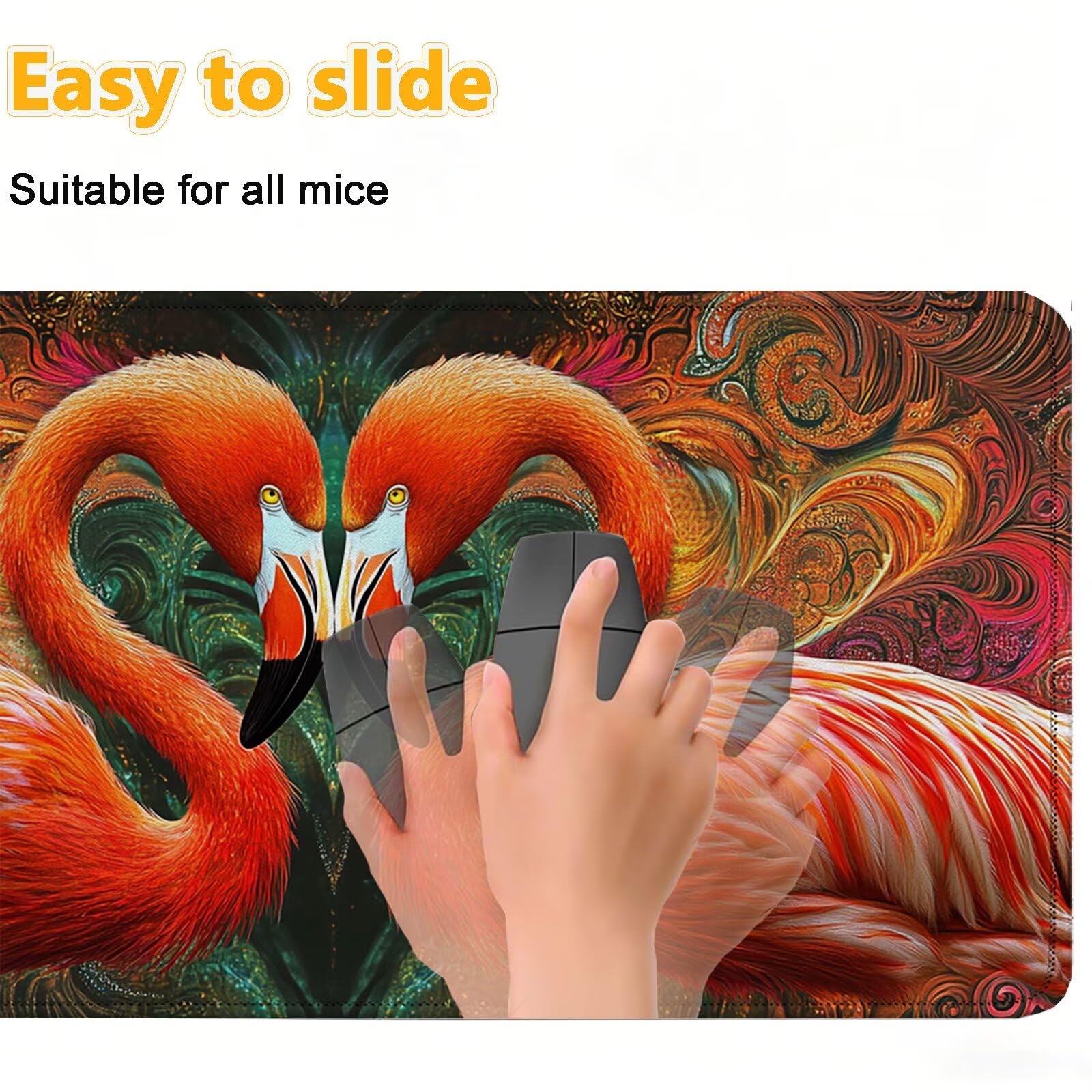 Tappetino Mouse 900x450mm | Superficie Liscia |Fenicotteri 0-z382