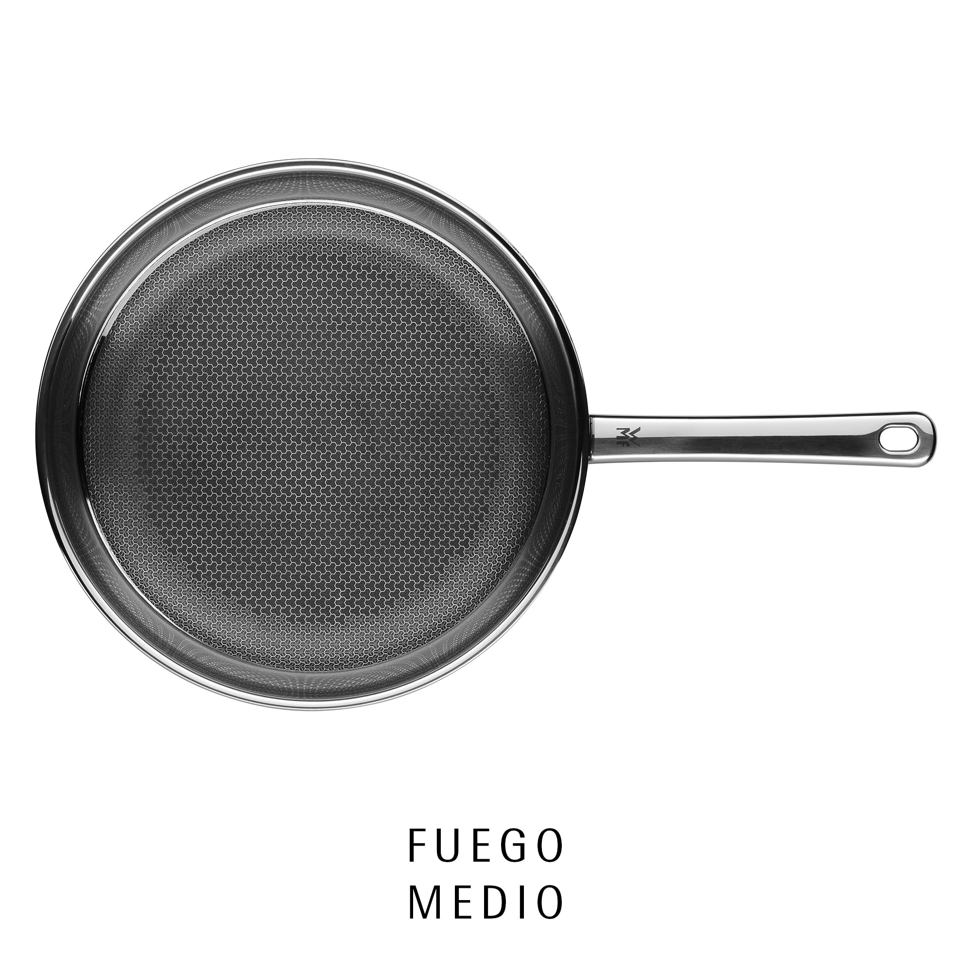 WMF Profi Resist Sartén, Antiadherente recubierta, Acero Cromado, 24 cm
