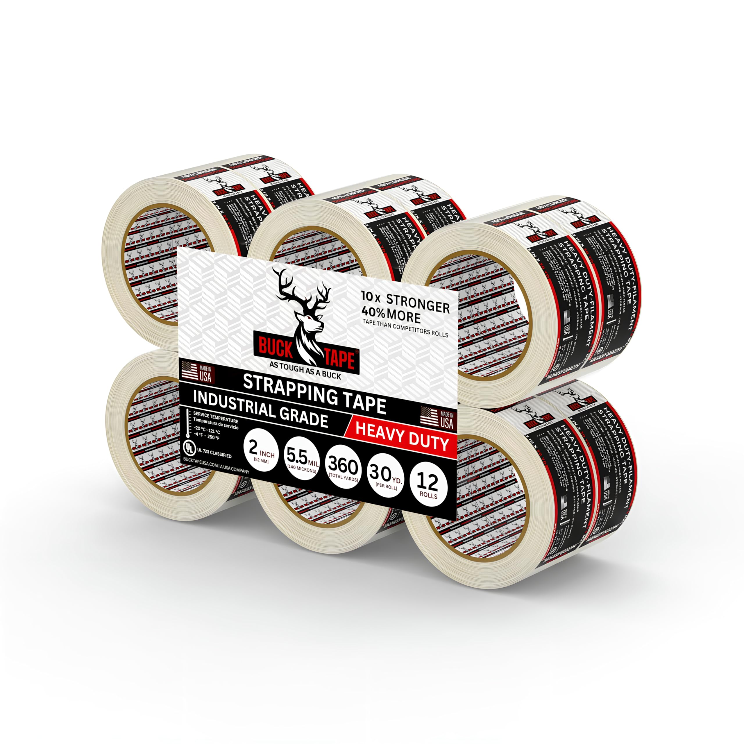 Heavy Duty Fiberglass Filament Tape - 2" x 30Yds -14 Heavy Duty Fiberglass Filament Tape - 2" x 30Yds -14