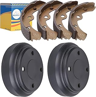 Golf Cart Brake Kit, Drums & Shoes Pads for Club Car DS & Precedent 1995-Up, Replace OEM 101791101 101823201 10603
