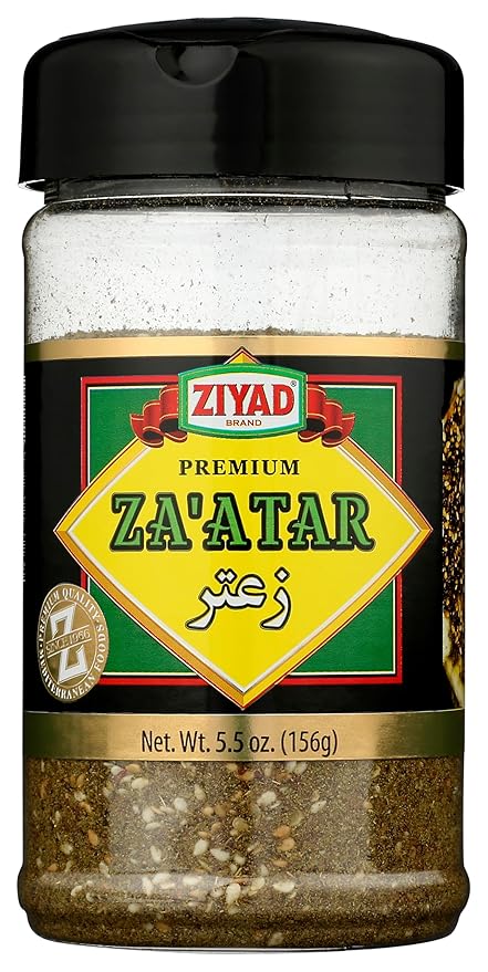 Ziyad Shaker Premium Za'atar Spice Blend, Flavorful Spices, No Additives, No Preservatives, No Salt, No MSG, 5.5 oz