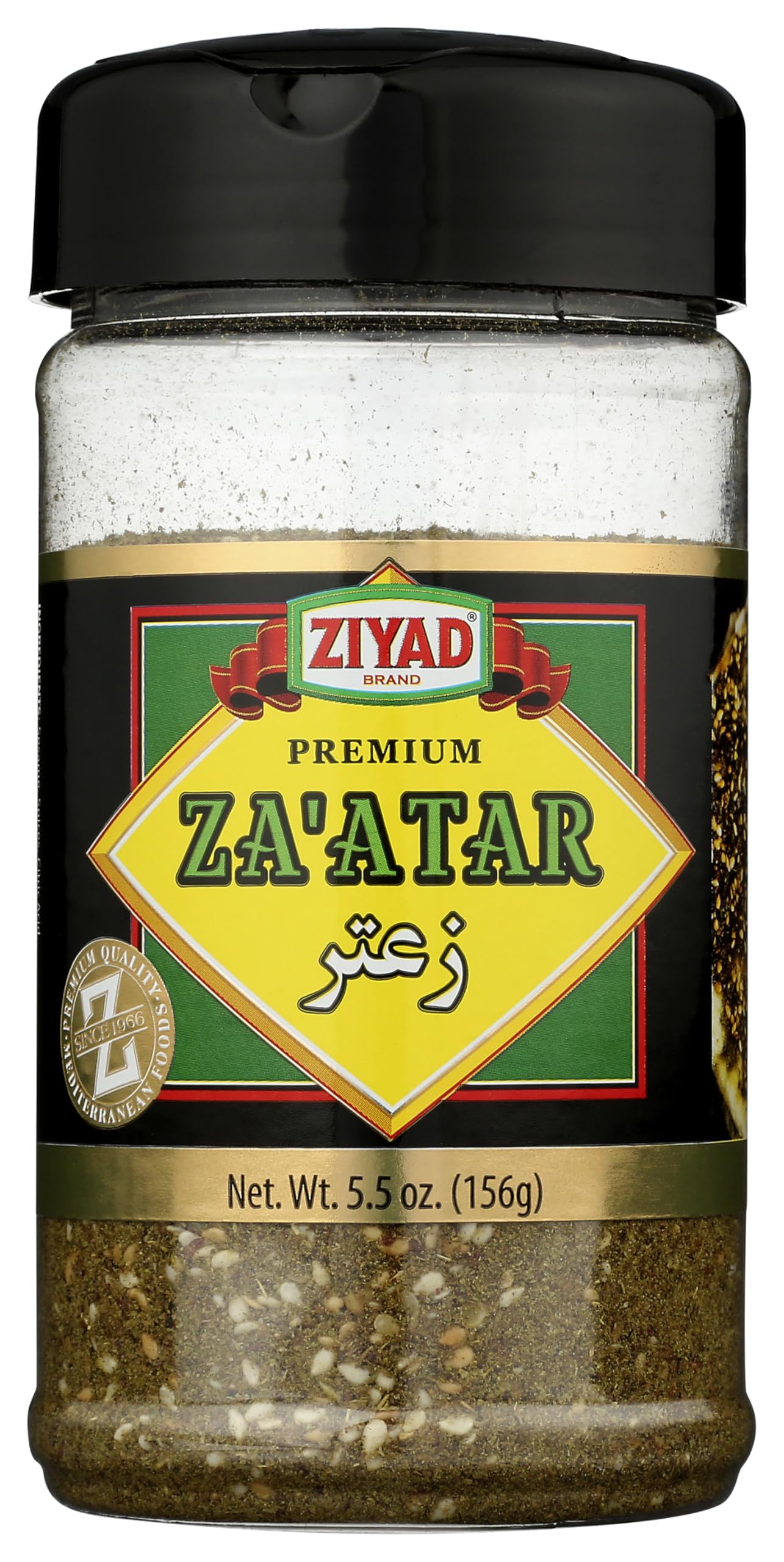 Ziyad Shaker Premium Za'atar Spice Blend, Flavorful Spices, No Additives, No Preservatives, No Salt, No MSG, 5.5 oz