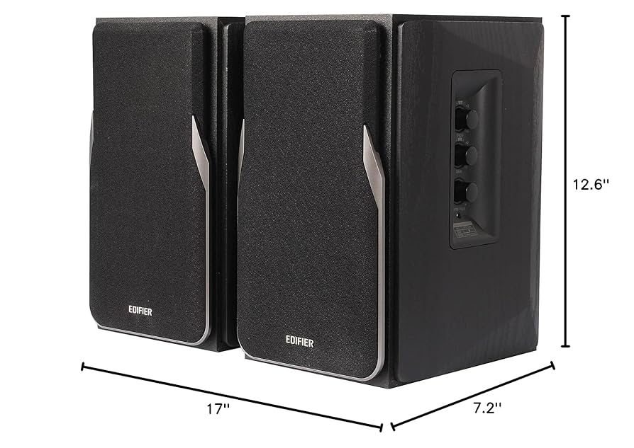 Edifier bluetooth speaker（Black） Desktop Active Monitor with GaN Charger | QR65 -【Edifier】