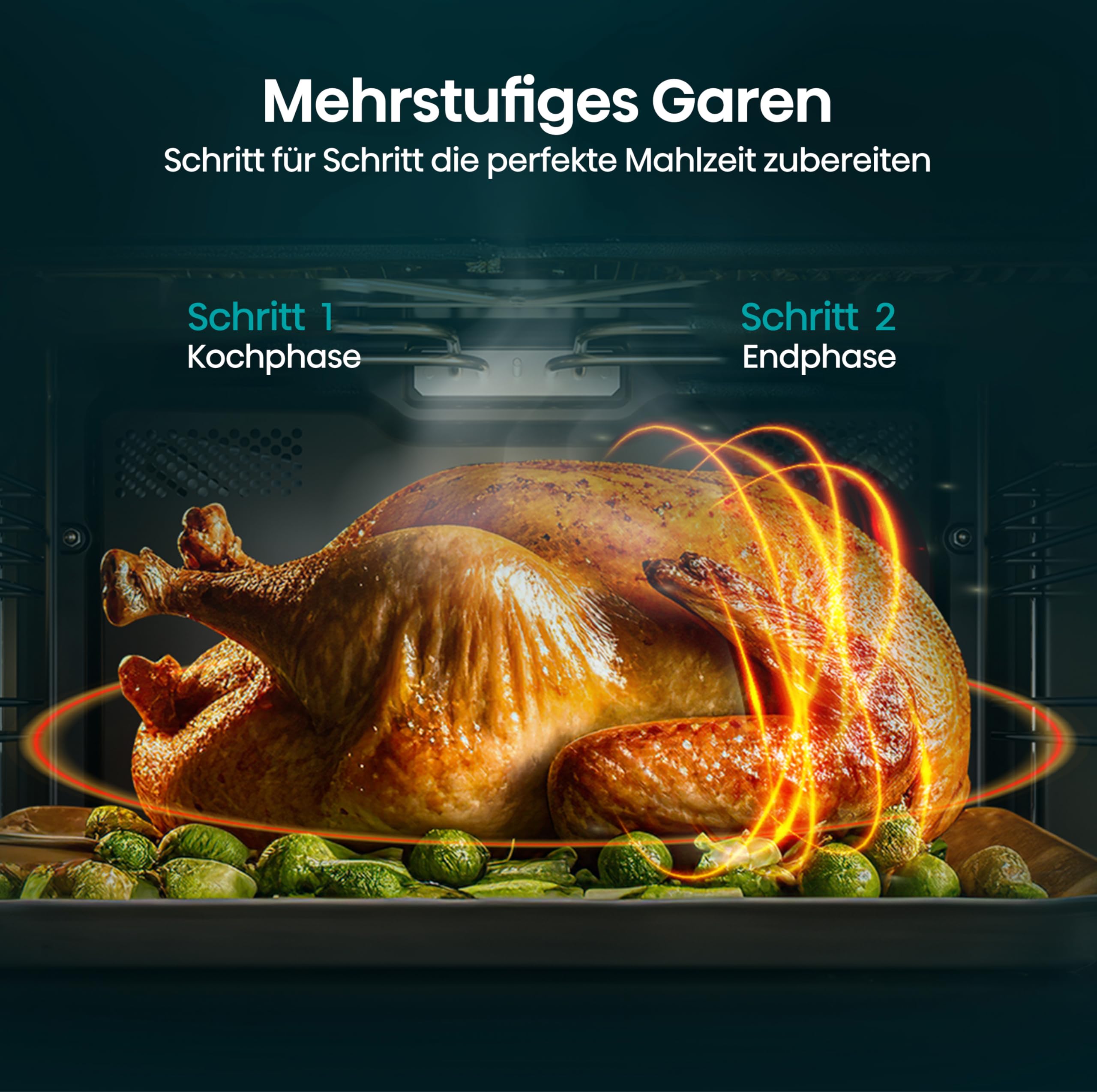 Hisense H23MOBS5HC Mikrowelle 23L 900W AirFry 4 in 1 Schwarz