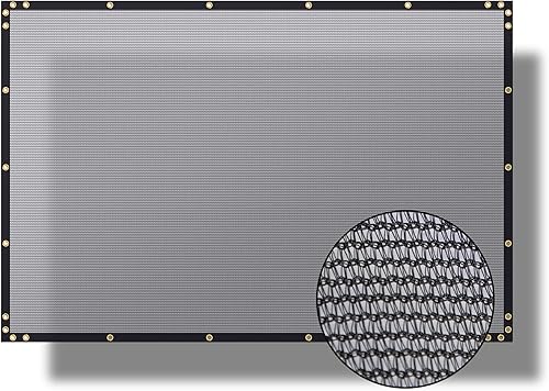 DOEWORKS Lona de malla tejida negra 70% resistente con ojales de cobre, toldo de sombra de 12 x 20 pies para patio, jardĂn, invernadero, pĂ©rgola, DOEWORKS Lona de malla tejida negra 70% resistente con ojales de cobre, toldo de sombra de 12 x 20 pies para patio, jardĂn, invernadero, pĂ©rgola,