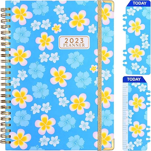 Agenda 2023 agenda semanal y mensual enero a diciembre con 12 pestañas mensuales 63 x 84 pulgadas contactos y contraseñas papel grueso