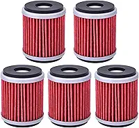5 peças HF141 filtro de óleo para Yamaha YZ250F YZ 250 F 2003 2004 2005 2006 2007 2008 YZ450F WR450 YZ450 YZ250 WR250 YZF-R125 XT250, 1s7--e34400 -00 5YP-E3440-00 5TA-13440-00