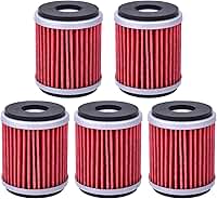 5 peças HF141 filtro de óleo para Yamaha YZ250F YZ 250 F 2003 2004 2005 2006 2007 2008 YZ450F WR450 YZ450 YZ250 WR250 YZF-R125 XT250, 1s7--e34400 -00 5YP-E3440-00 5TA-13440-00