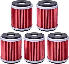5 peças HF141 filtro de óleo para Yamaha YZ250F YZ 250 F 2003 2004 2005 2006 2007 2008 YZ450F WR450 YZ450 YZ250 WR250 YZF-R125 XT250, 1s7--e34400 -00 5YP-E3440-00 5TA-13440-00