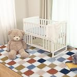 Règles de la zone 8x10 pour Chambre à coucher, Grand Shag Rug Soft Fluffy, Tapis intérieur lavable non glissant pour les enfants filles et les garçons, Dormoirs, Nursery, Décor Aesthétique maison, Gris clair teinté