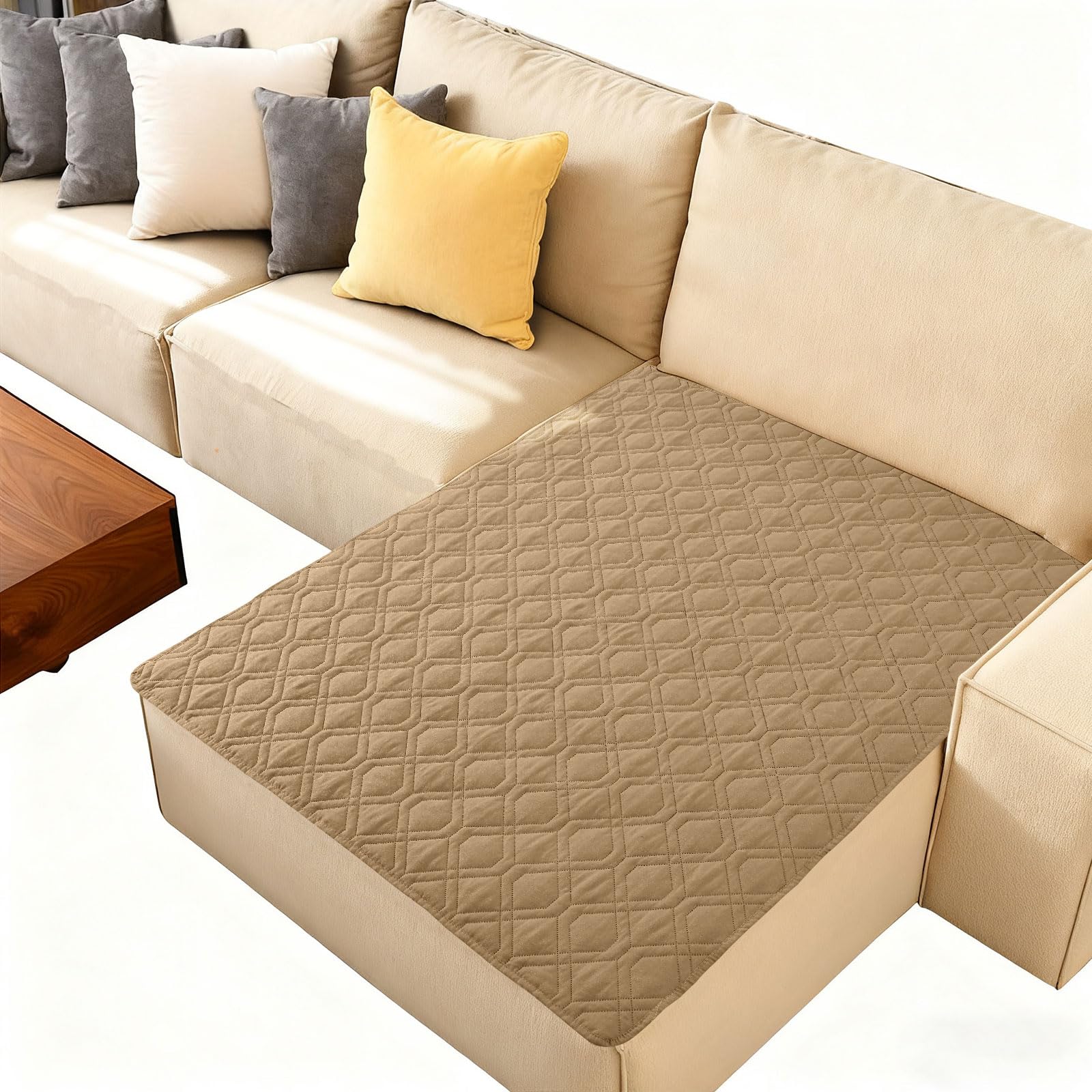 hyha Waterproof Dog Bed Blanket, Soft Pet Blankets, Waterproof Couch Cover for Dogs, Reversible Sofa Covers Washable for Furniture (40x50 Inch, Camel/