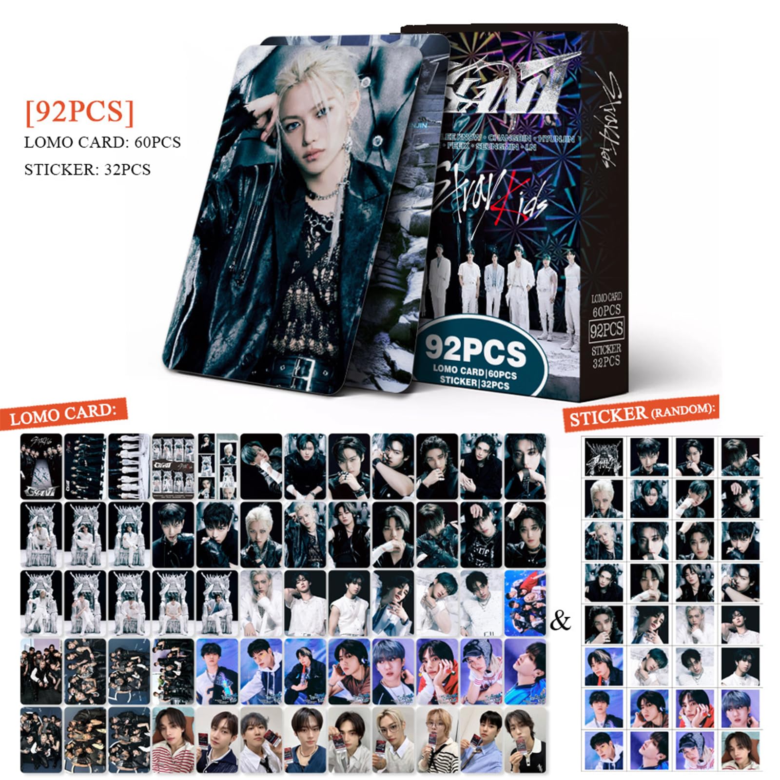 Amazon.com: KPOPBP 60 PCS Giant Album Photocards Lomo Card Set