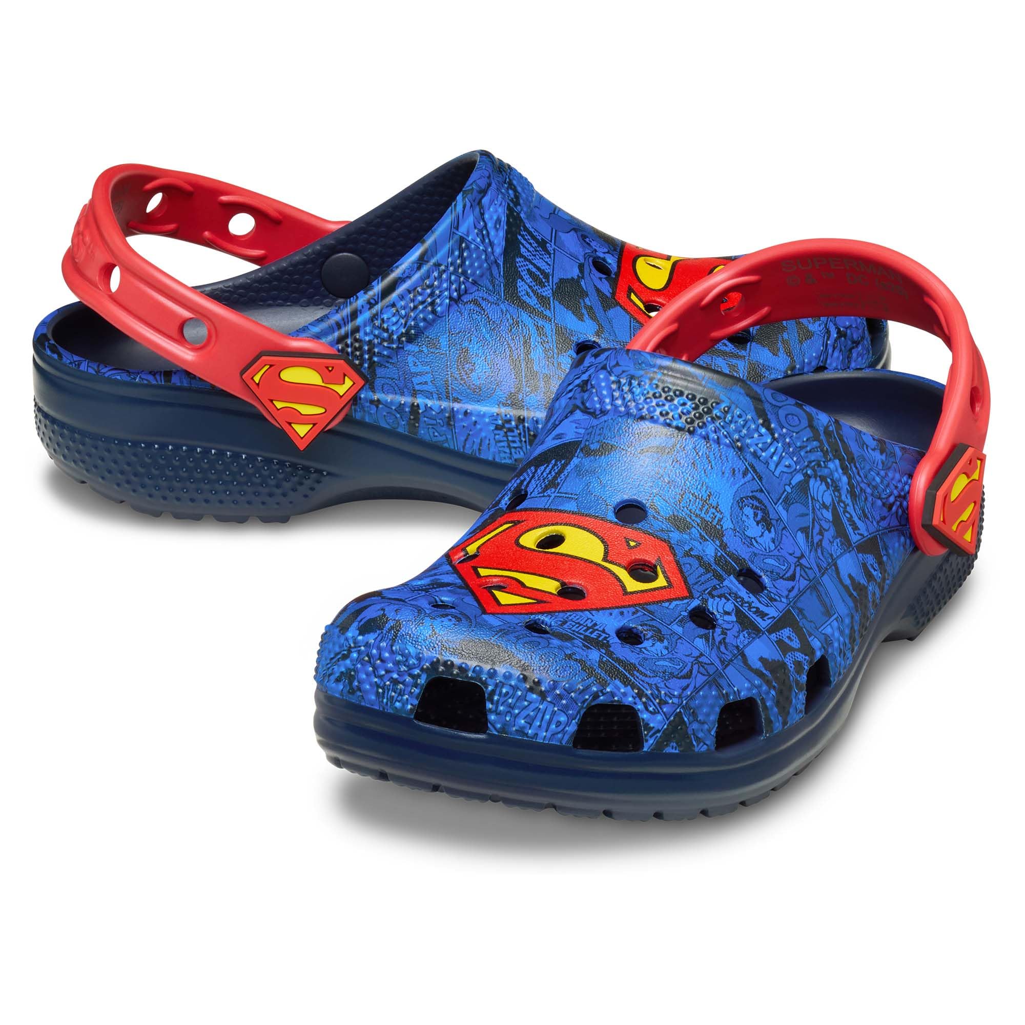 Crocs Kids' Classic Superman Clogs