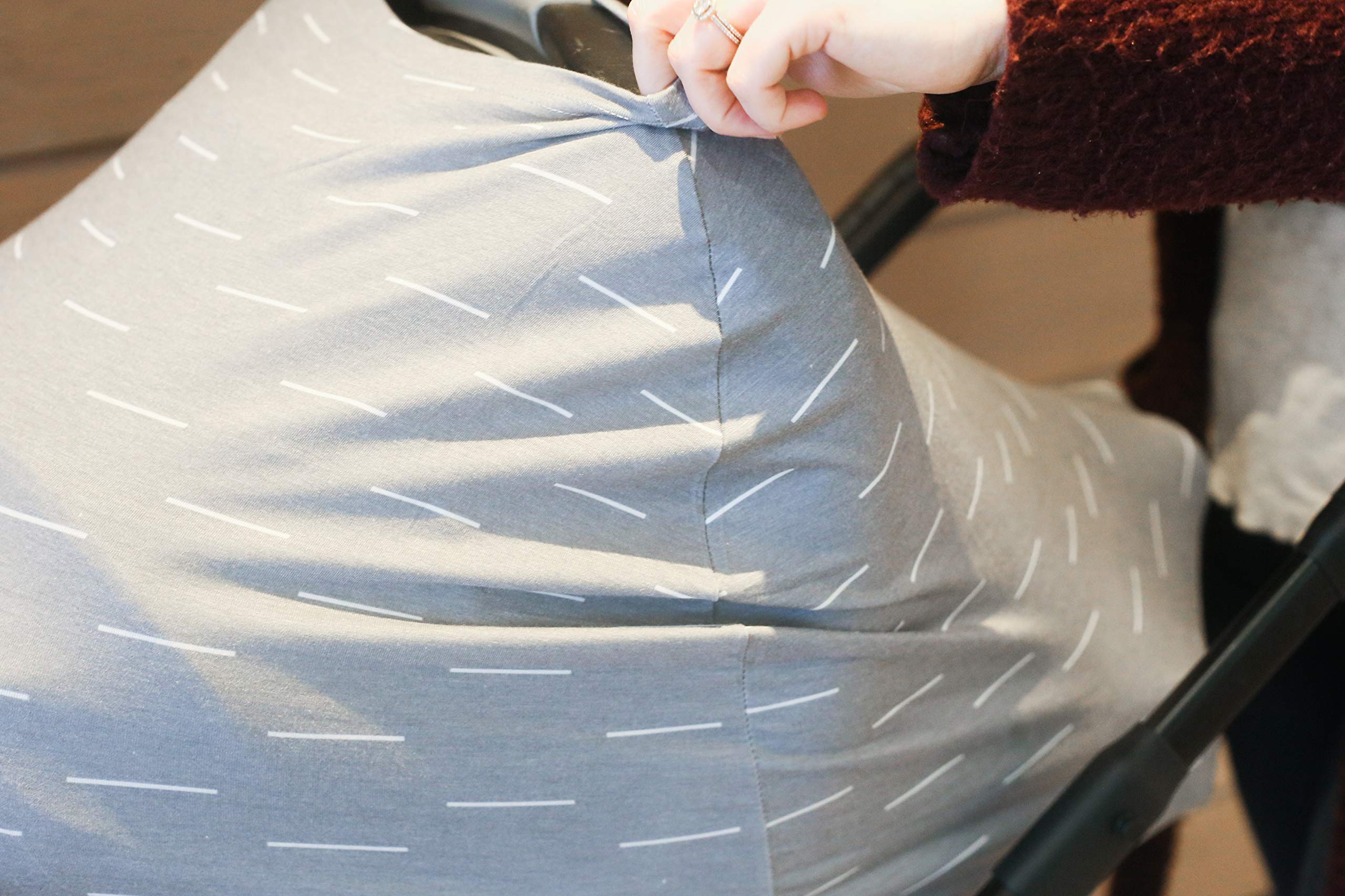 Copper Pearl Multi-Use Cover: Car Seat & Stroller Cover - Sun Protection, All-Season Use, Stylish Designs, Easy Access for Moms
