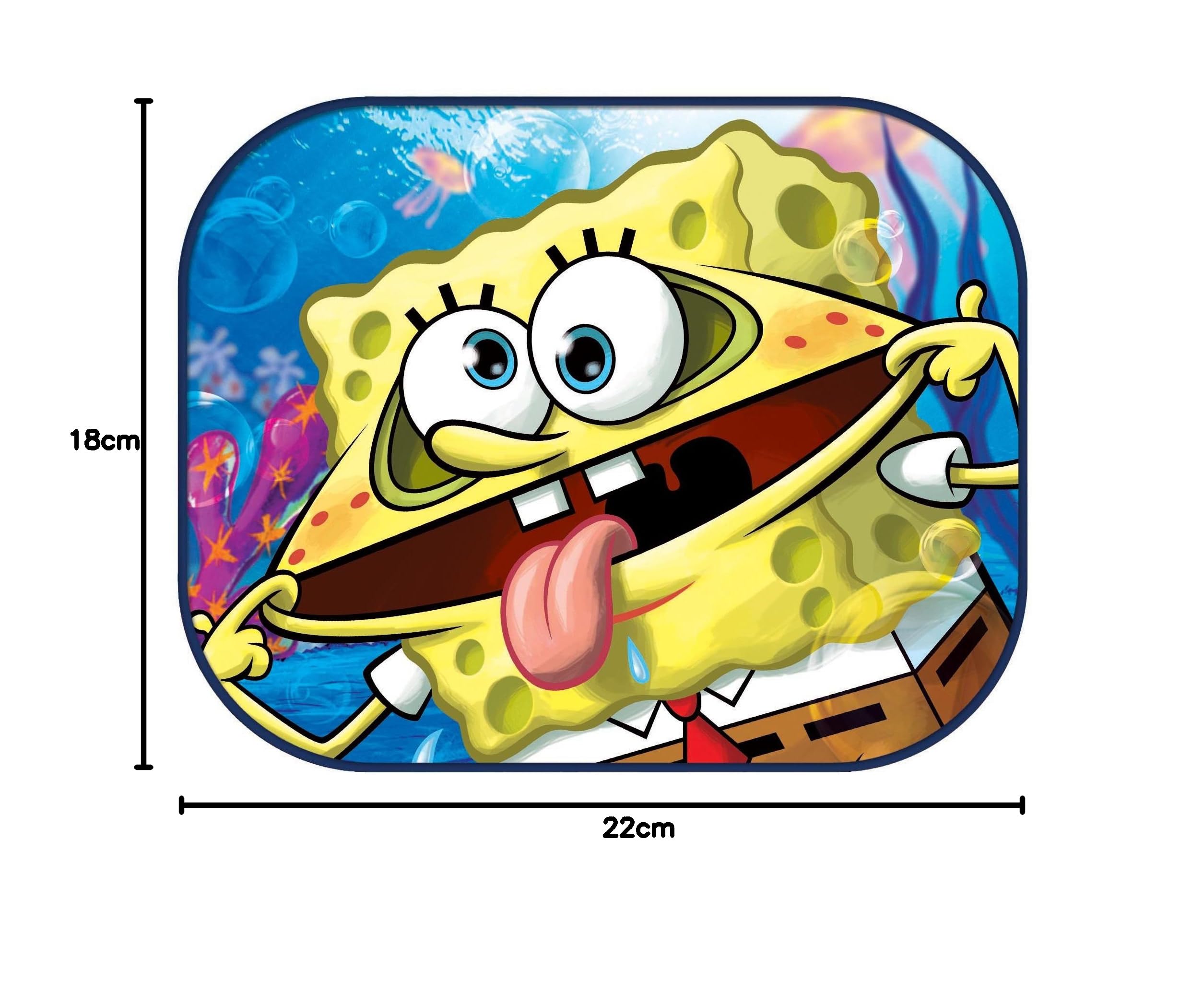 Nickelodeon 80100 Spongebob samochodowy zestaw do ochrony przeciwsłonecznej