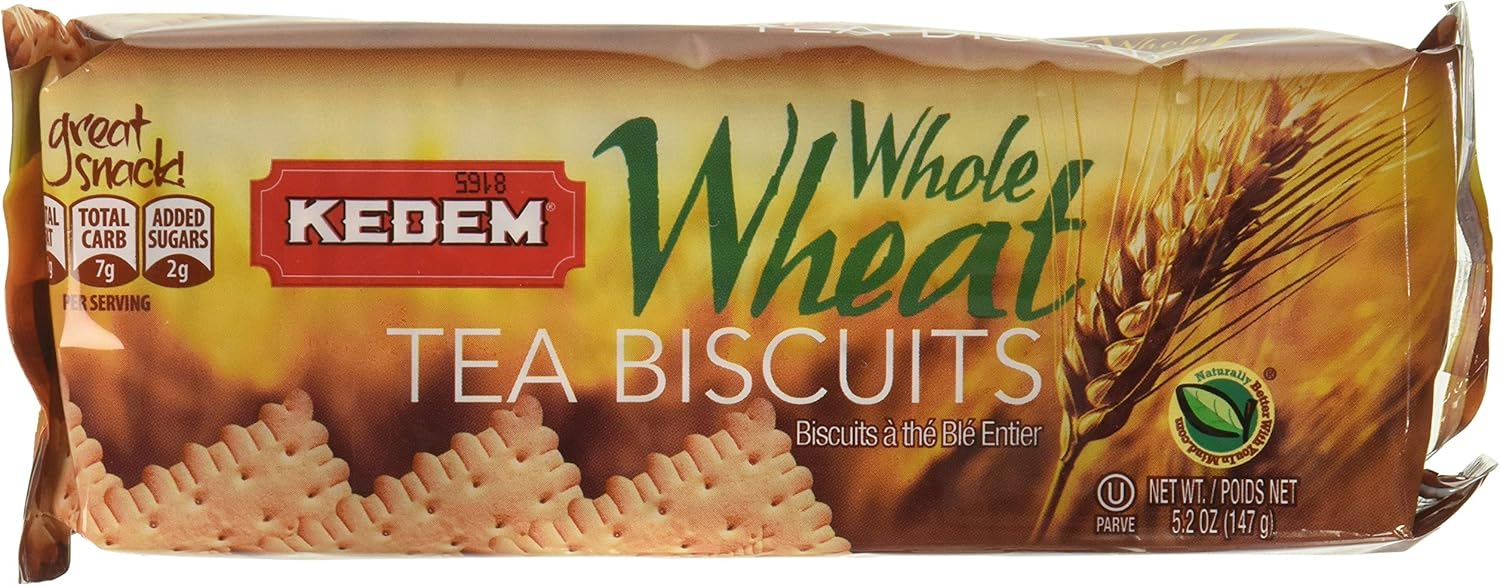 Kedem Tea Biscuits, Whole Wheat, 4.2 Oz, 12 Count Amazon.ca Grocery