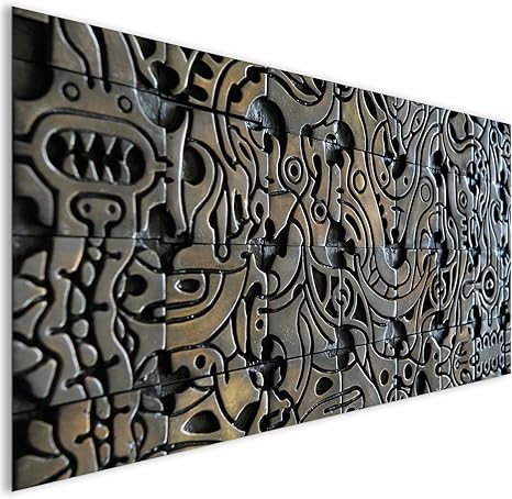 Silber Fliesen Textur Acrylglas Wand Kunst Xl 140cm X 70cm Amazon De Kuche Haushalt Wohnen