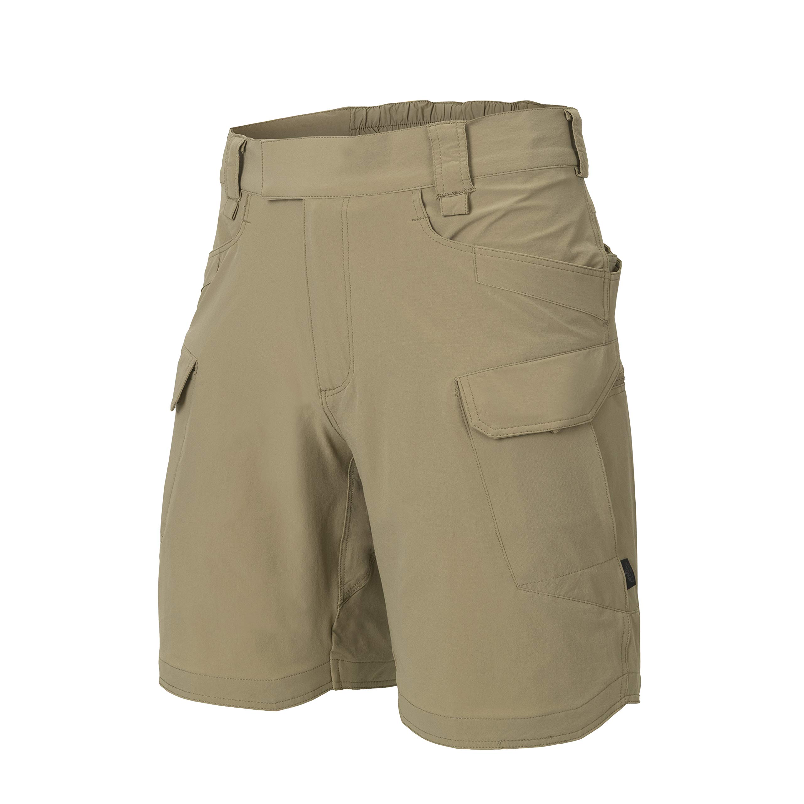 Helikon-Tex Men's Khaki Urban/Outdoor Tactical Shorts For - Lightweight Cargo Shorts For Tactical, Military, Police, Hiking, Hunting