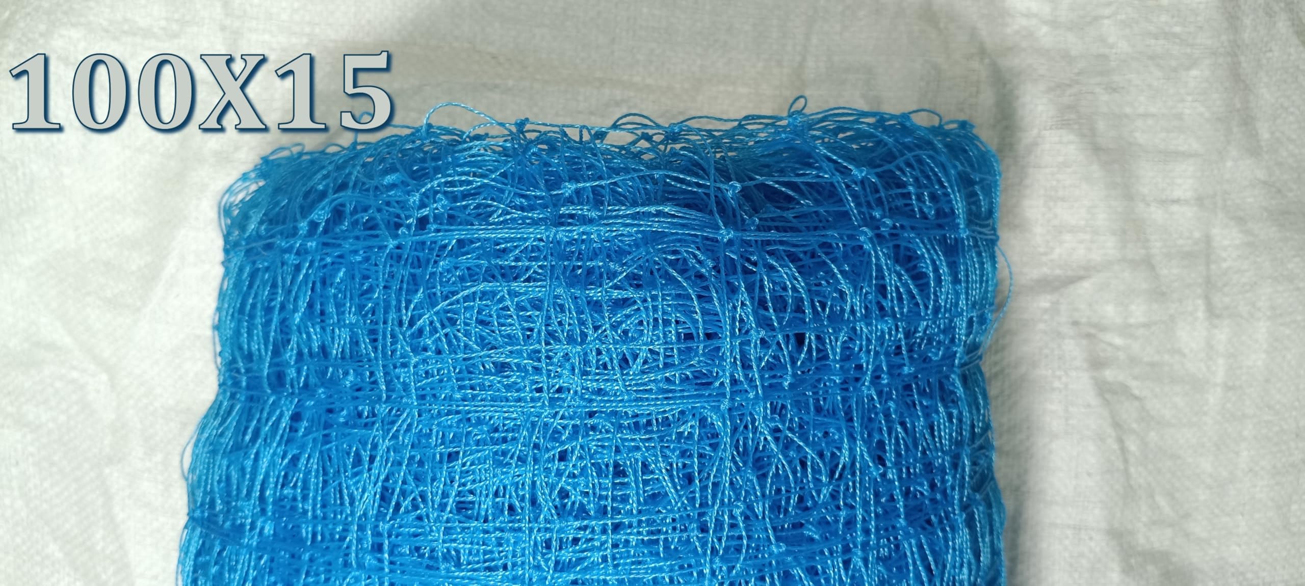 100x15 Cricket Net Cricket Net (Blue)
