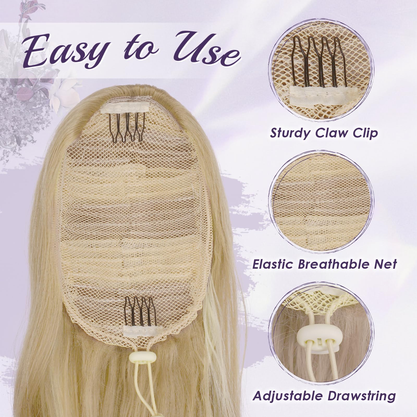 FESHFEN Drawstring Ponytail Extension - Image 3