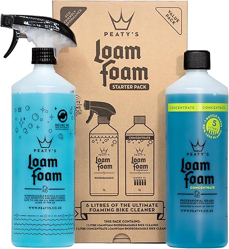 Peaty's Paquete de inicio de limpieza de espuma de marga para bicicleta