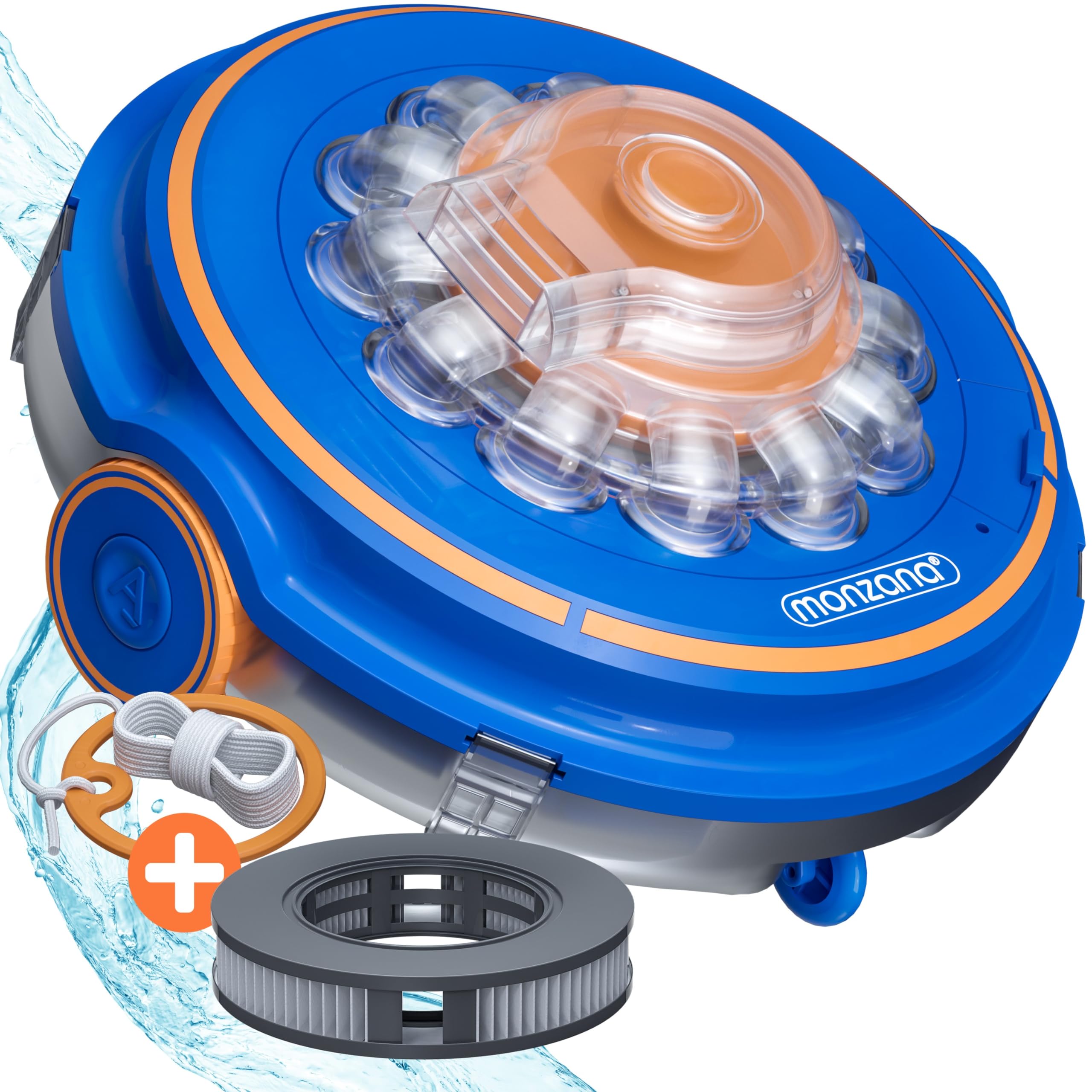 – Poolboy 600 Cordless Vacuum Cleaner - Rechargeable Wireless Robot Vacuum for Hot Tub and Swimming Pool Cleaning, Automatic Robot Pool Cleaner | Blue