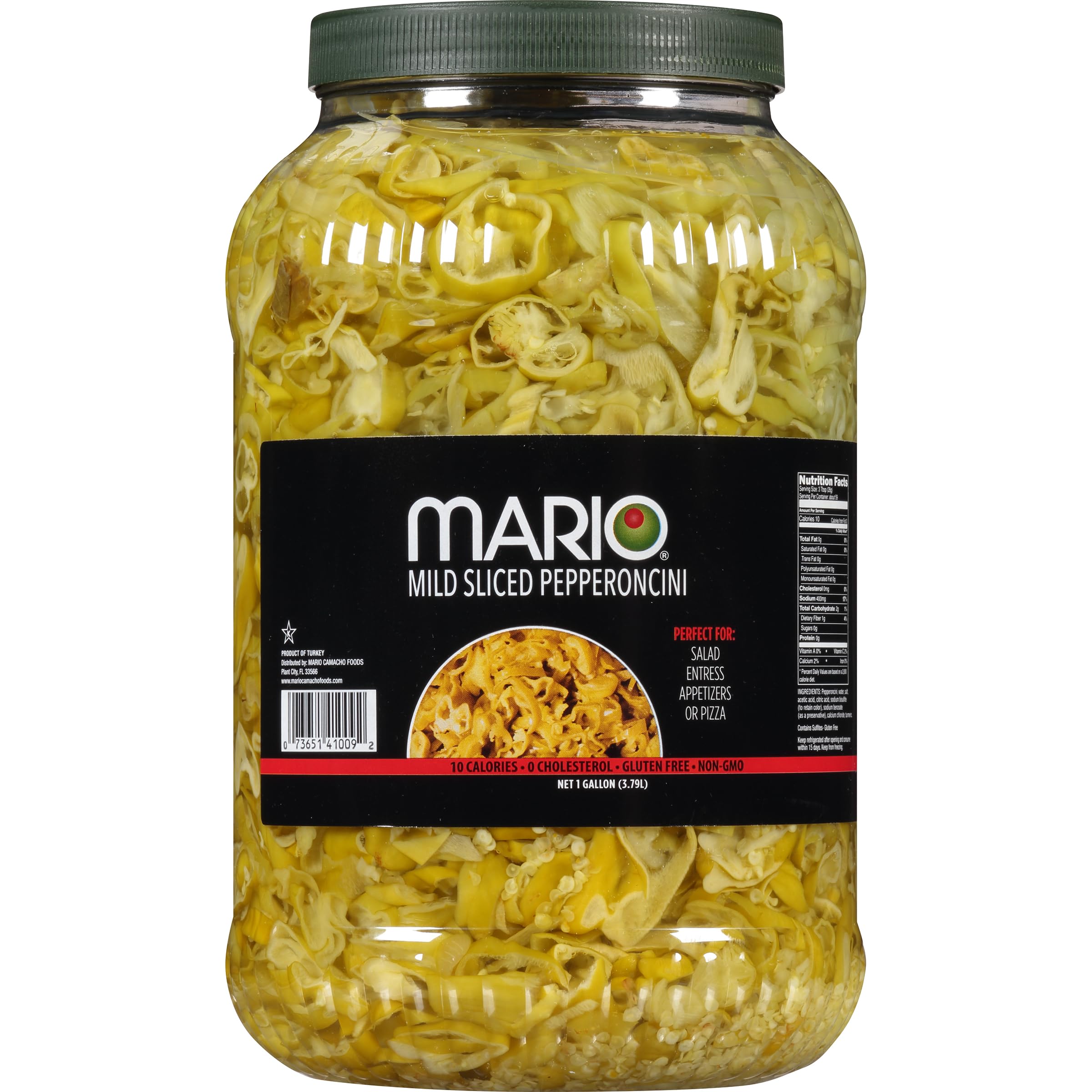 Mario Camacho Foods Sliced Pepperoncini in PET, 58.2 Ounce