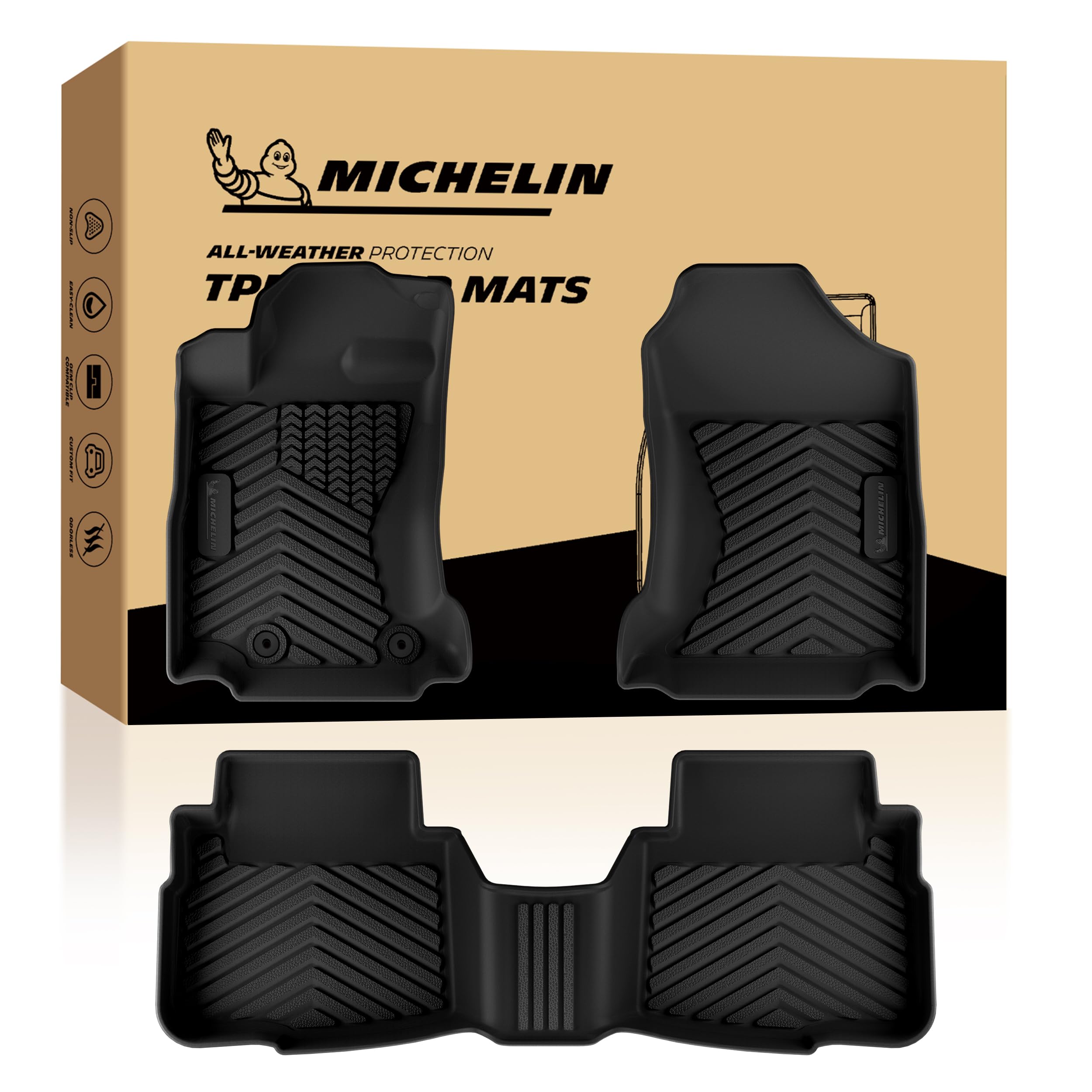 Michelin Vehicle Mats for 2020-2025 Subaru Outback &amp; Legacy (3 Piece)