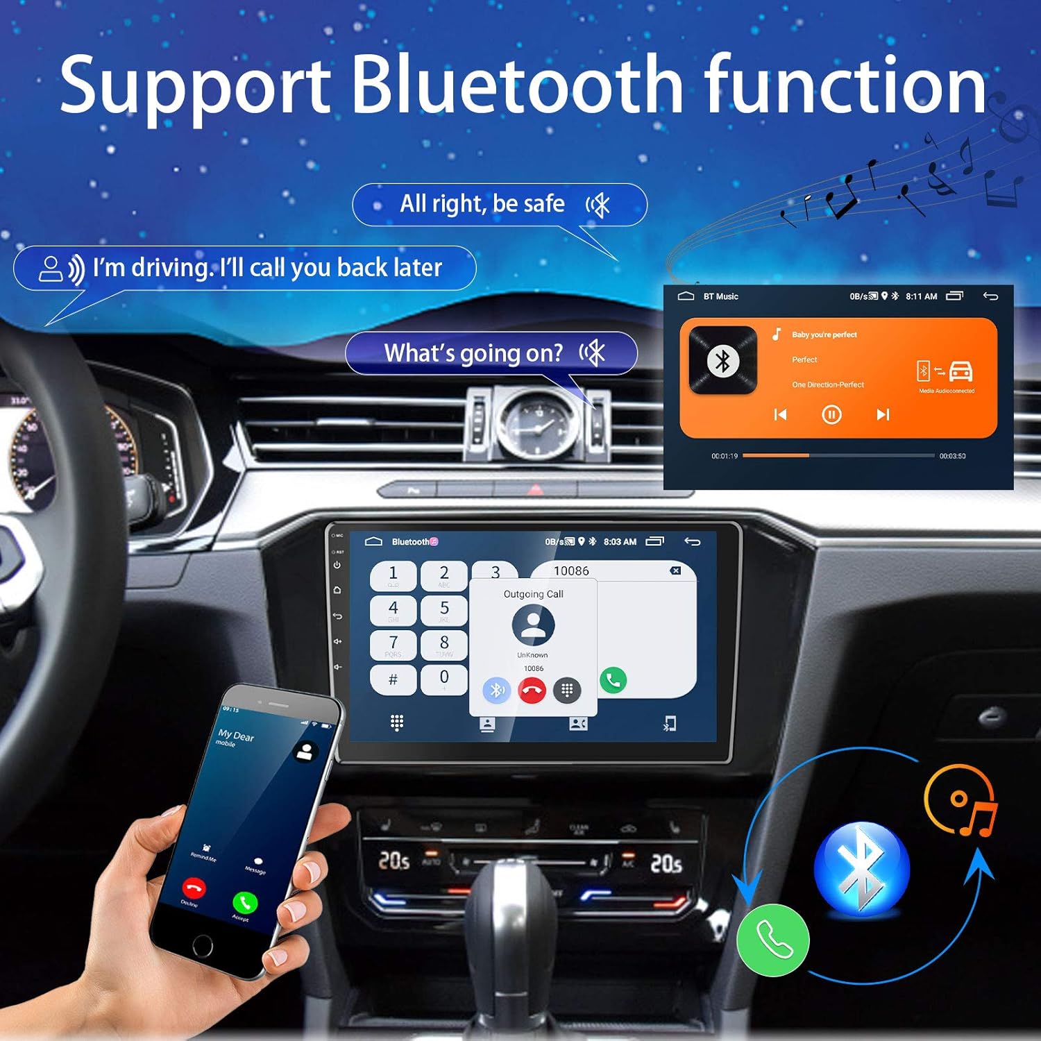 Suреr Bіg Clеаrаnсе! Podofo Android 10 inch Double Din Car Radio, Bluetooth Car Stereo with Touch Screen Car Multimedia Player GPS Navigation Indash, Support 2USB WiFi FM Radio Mirror Link and Backup Camera Buу 1 gеt 1 🔥 Podofo Android 10 inch Double Din Car Radio, Bluetooth Car Stereo with Touch Screen Car Multimedia Player GPS Navigation Indash, Support 2USB WiFi FM Radio Mirror Link and Backup Camera
