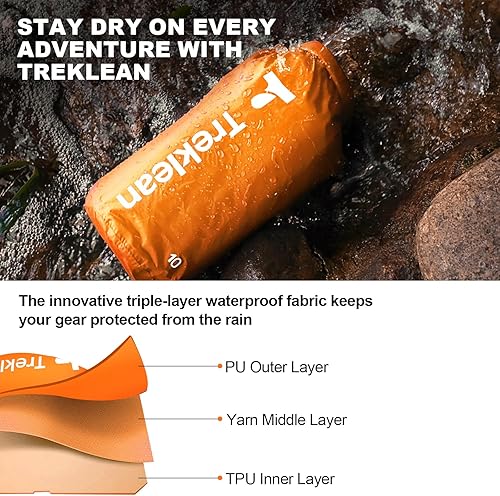 Miniatura 3 de Bolsa seca, impermeable flotante y ligera, bolsa seca enrollable que mantiene el equipo seco, para kayak, rafting, canotaje, natación, campamento,