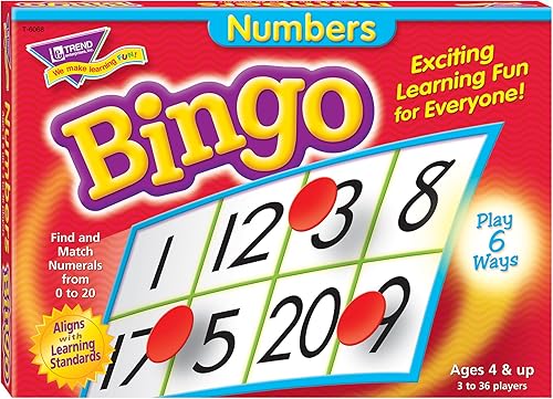 Juego de bingo con números