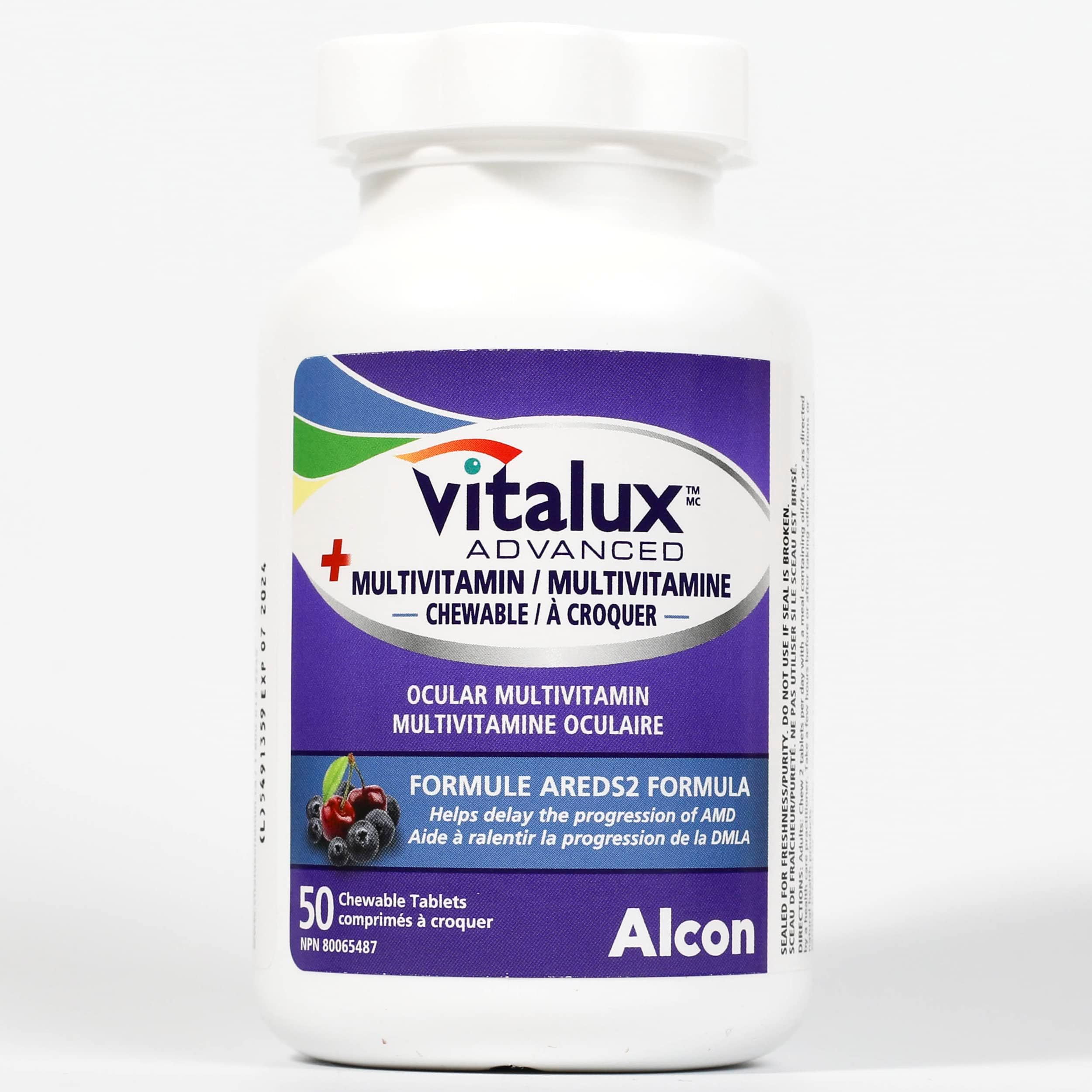 Advanced + Multivitaimin Chewable - Ocular multivitamin, 50 chewable tabs