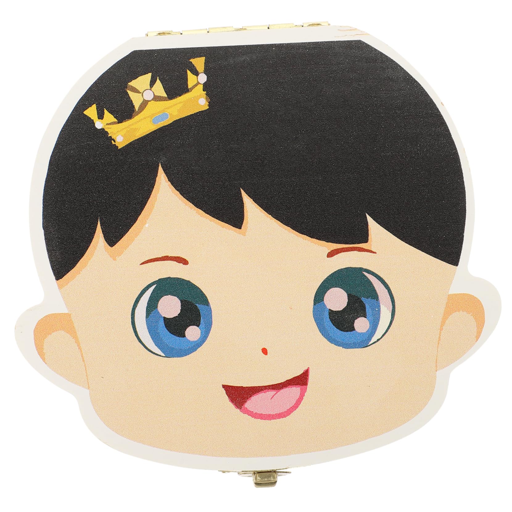 ibasenice Tooth Box for Boys and Girls Storage Container Children's Case Wooden Keepsake Box for Infants