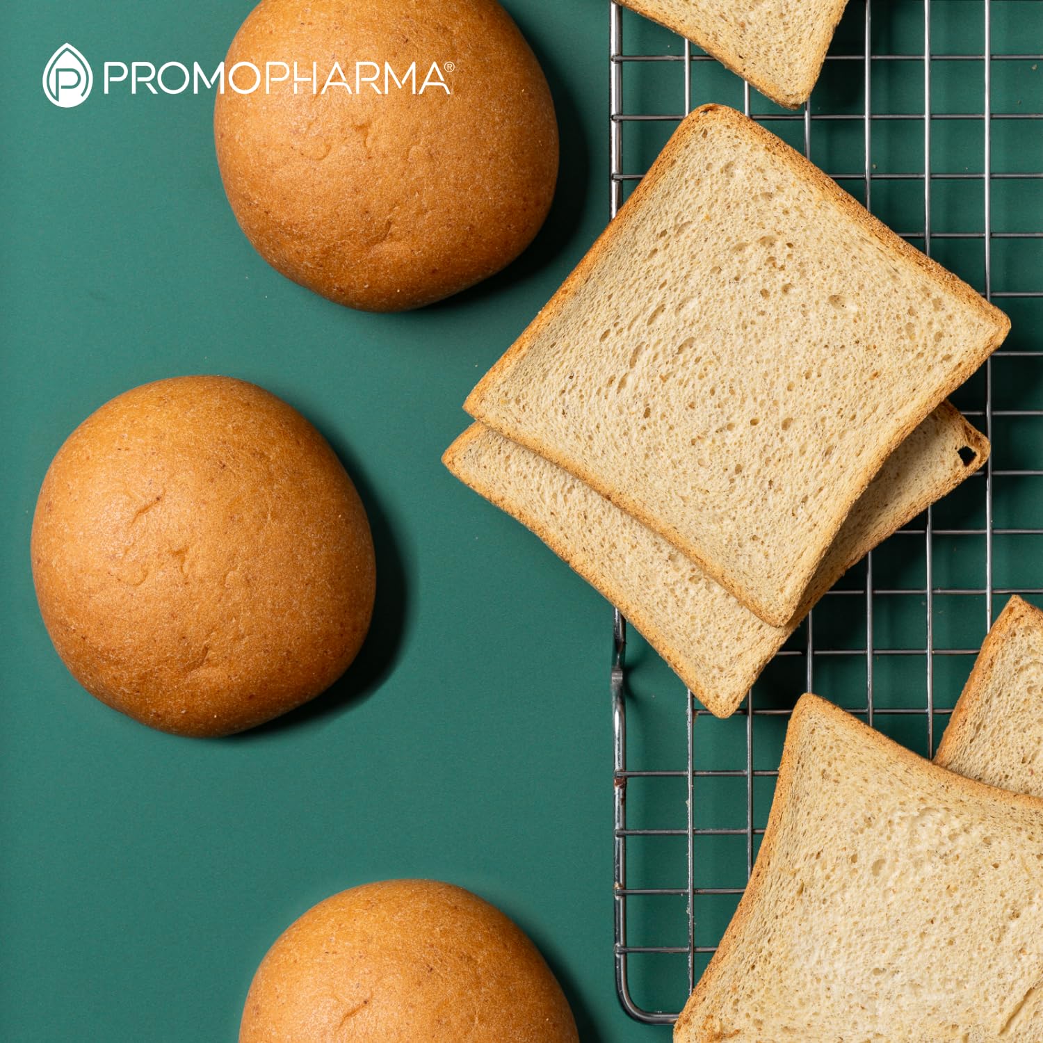 High Protein Bread - Pane Proteico Keto a Basso Contenuto di Carboidrati e Zuccheri - Snack Proteico per Dieta Chetogenica - Ideale per Dieta Proteica e Low Carb - 8 Panini da 50 g
