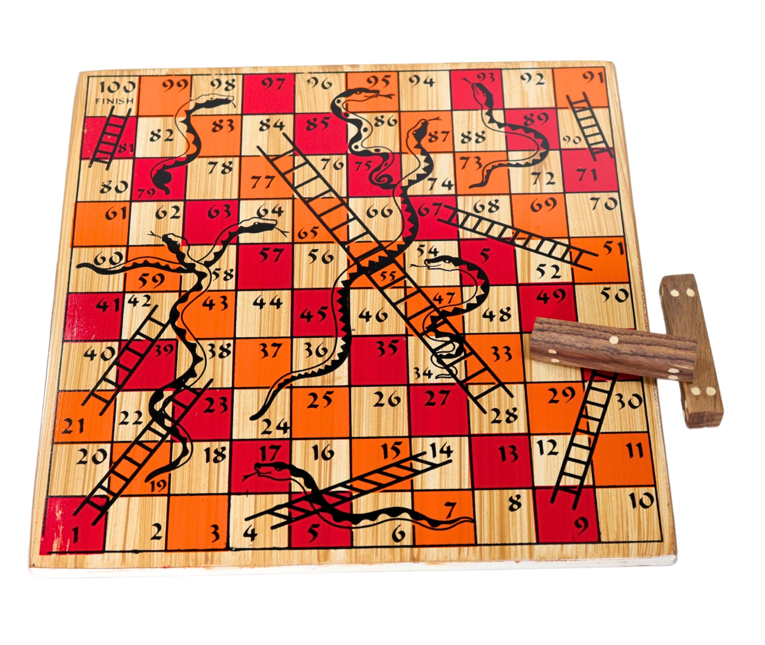 Pyengora Ludo Snake and Ladder Classical Strategy Board Games for Kids, Adults | Wooden Dices 2 Pcs | Thick Strong Wooden Board | Paramapatham Dhayakattai Indoor Games (B0CN8GRMYX) Amazon Price History, Amazon Price Tracker