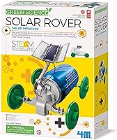 4M Green Science Solar Rover Kit - DIY Solar Powered Car from Soda Can, STEAM STEM Toy for Kids Ages 5+