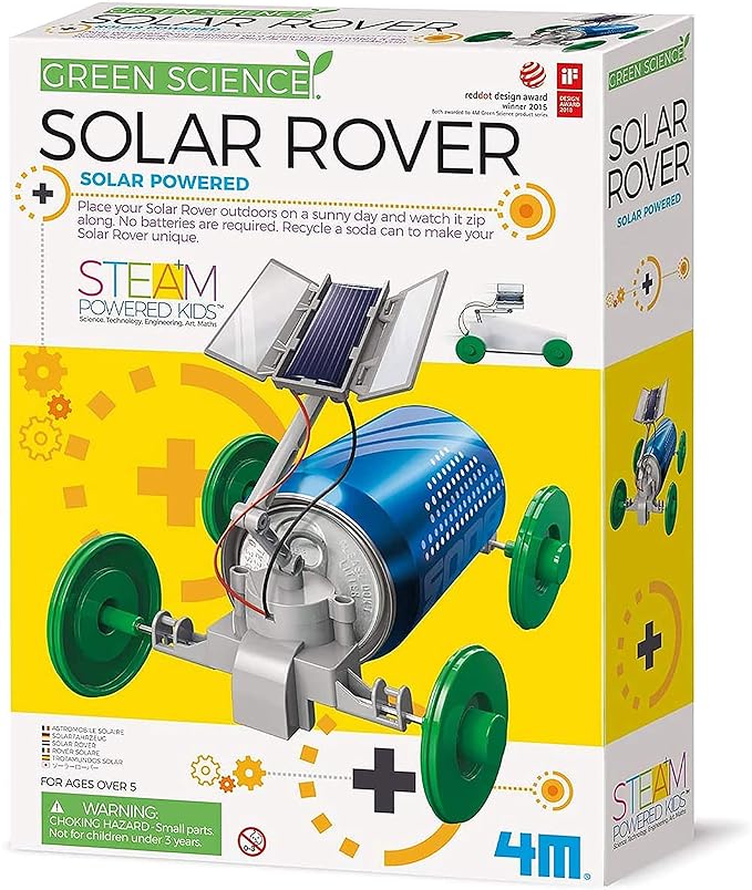 4M Green Science Solar Rover, DIY STEAM Powered Kids Science Kit