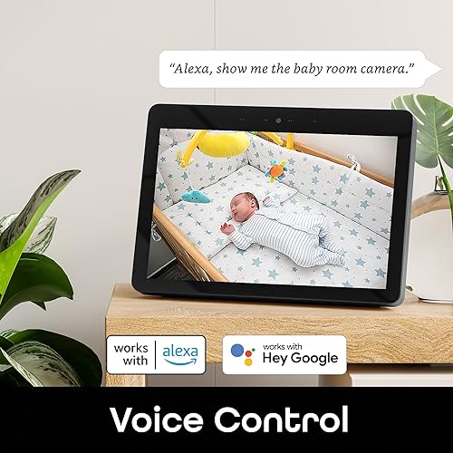 Miniatura 5 de Geeni Peek Cámara de seguridad inteligente con zoom para interiores, 1080p HD, control de voz WiFi, silenciosa, función de zoom, visión nocturna,