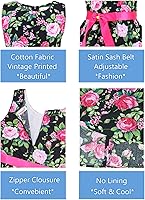 Vista 64 de Vestido de verano para niña, de algodón, con diseño floral