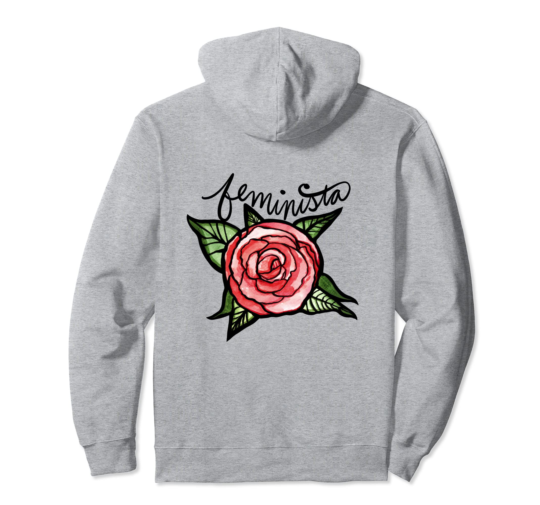 Feminista red rose feminist art feminism Pullover Hoodie