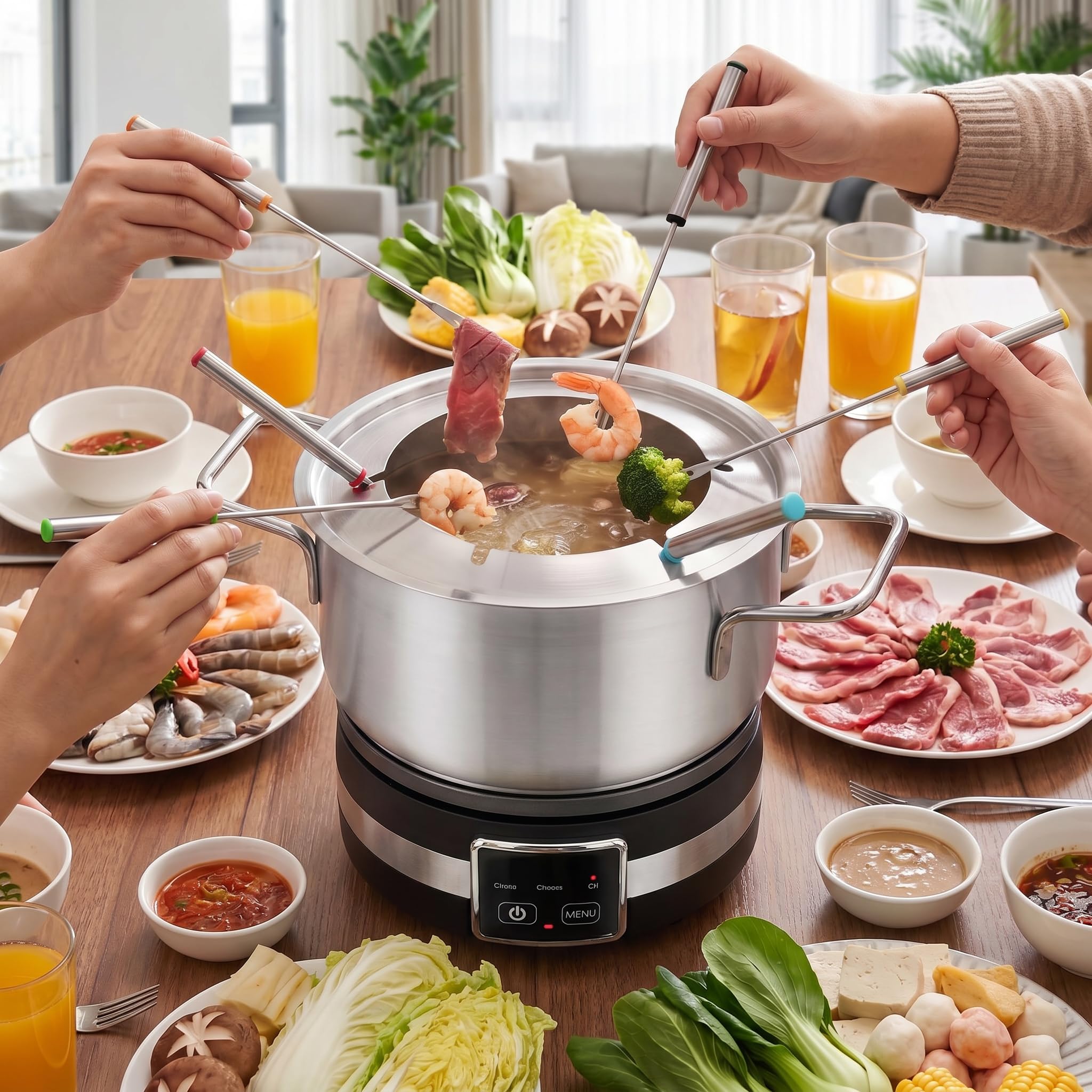 GIANTEX Appareil à Fondue Électrique 1200W