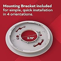 Vista 8 de Kidde Detector de humo y monóxido de carbono cableado, batería de reserva AA, alertas de voz, interconectables, indicadores de luz de advertencia
