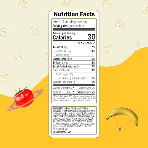 Miniatura 9 de Earths Best Snacks orgánicos de Sesame Street para niños pequeños sabor a mantequilla de maní y fresa 3 onzas paquete de 6