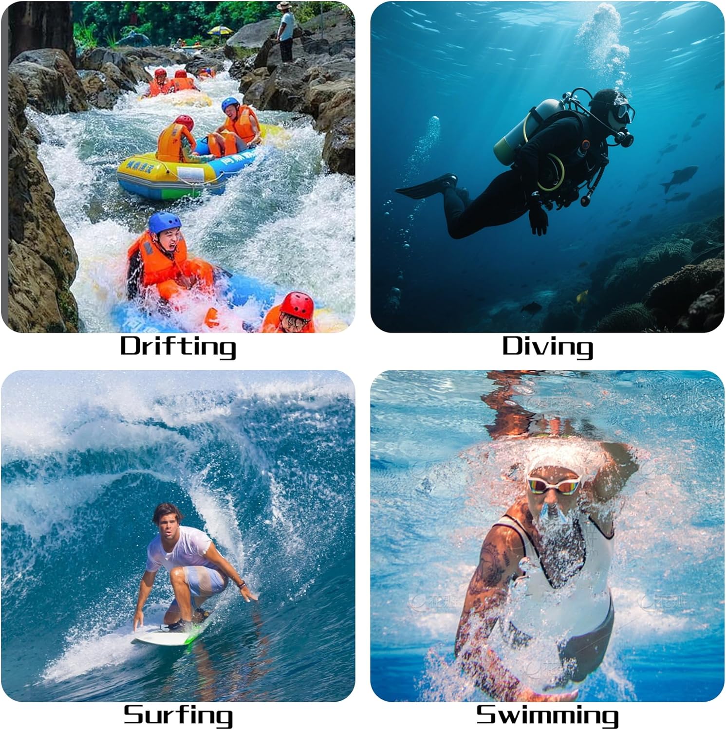 Unisex Neoprene Diving Hood - Durable & Stretchable Wetsuit Cap for Men & Women | Scuba Diving, Snorkeling, Surfing, Kayaking, Canoeing, Swimming, Sailing & All Water Sports - Image 3