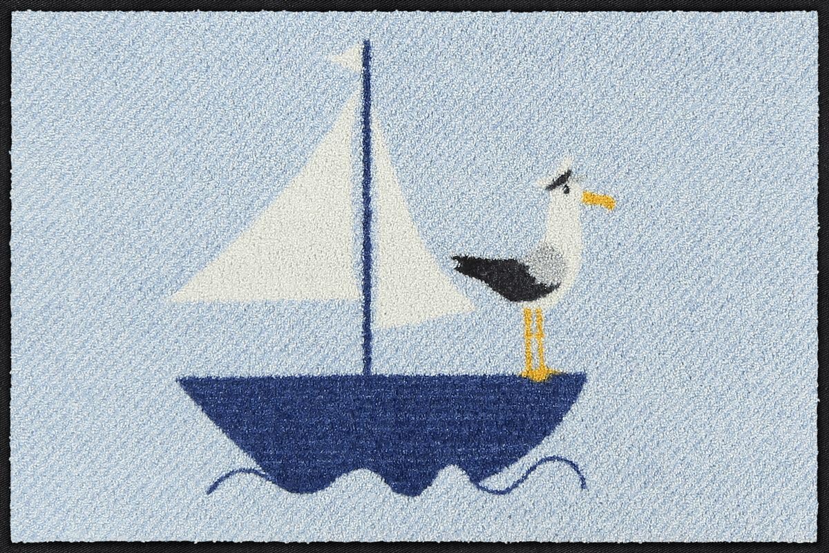 Salonloewe Captain Jonas Paillasson lavable et antidérapant, 50 x 75 cm, 100 % PVC, pour l'intérieur et l'extérieur