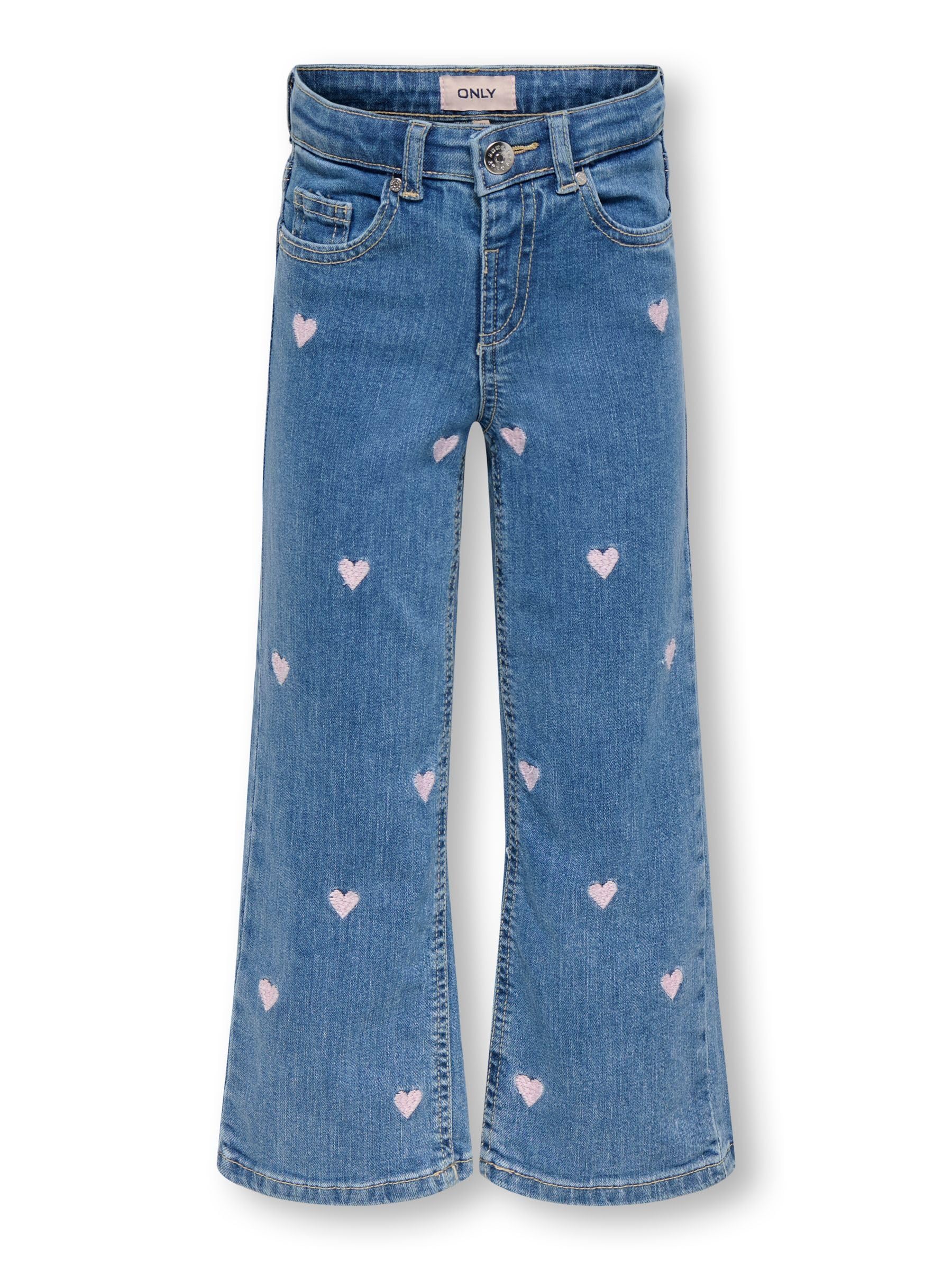 ONLY Girl Jeans mit weitem Bein KMGJUICY Weiter Beinschnitt Jeans