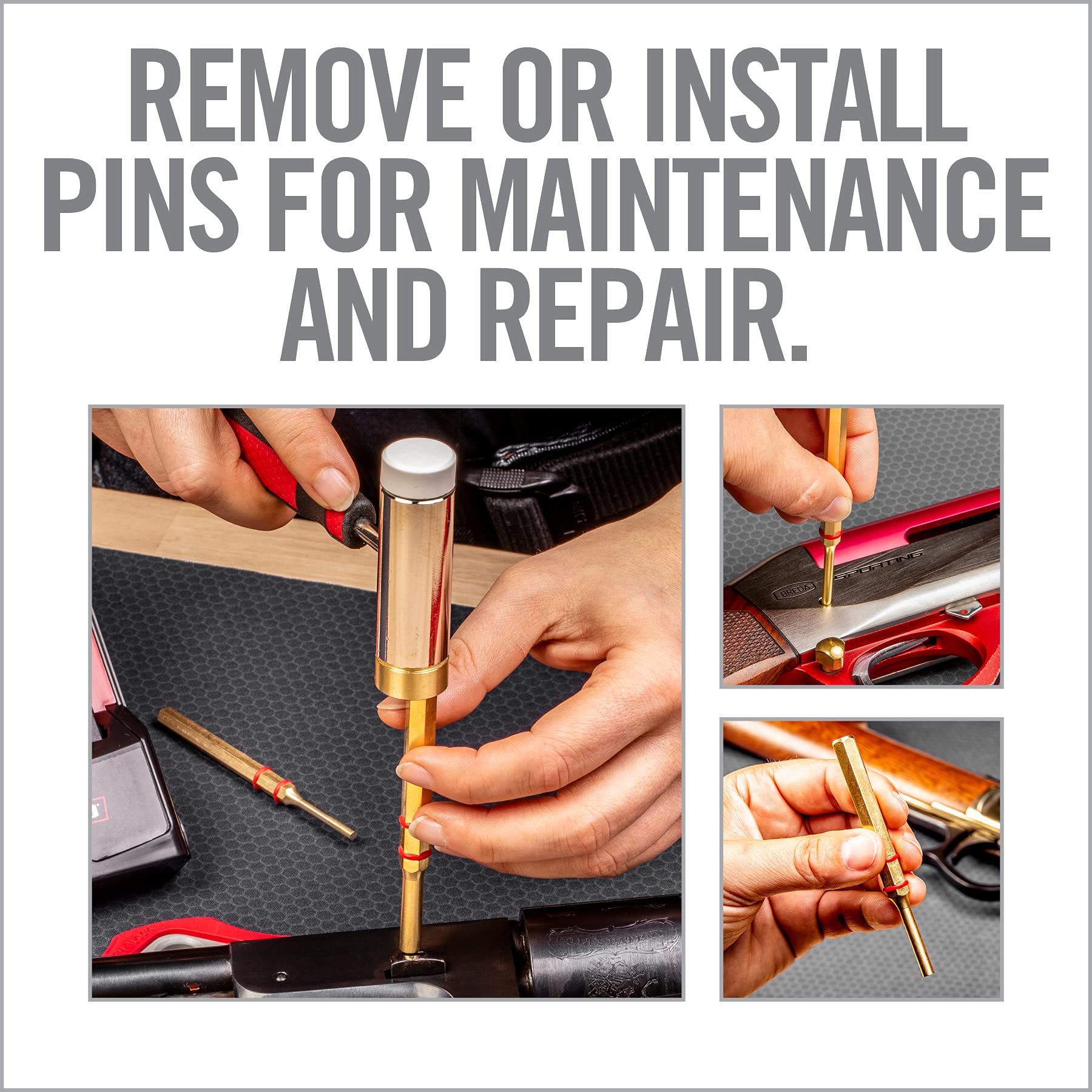 Buy Real Avid Hammer & Brass Punch Set I Gunsmithing Tools Set with